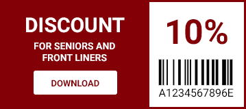Coupon: 10% off for seniors and front liners